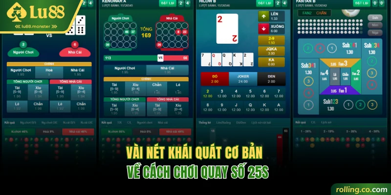 Vài nét khái quát cơ bản về cách chơi quay số 25S